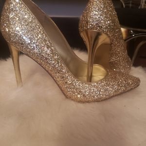 Ivanka Trump Gold High Heel Pumps